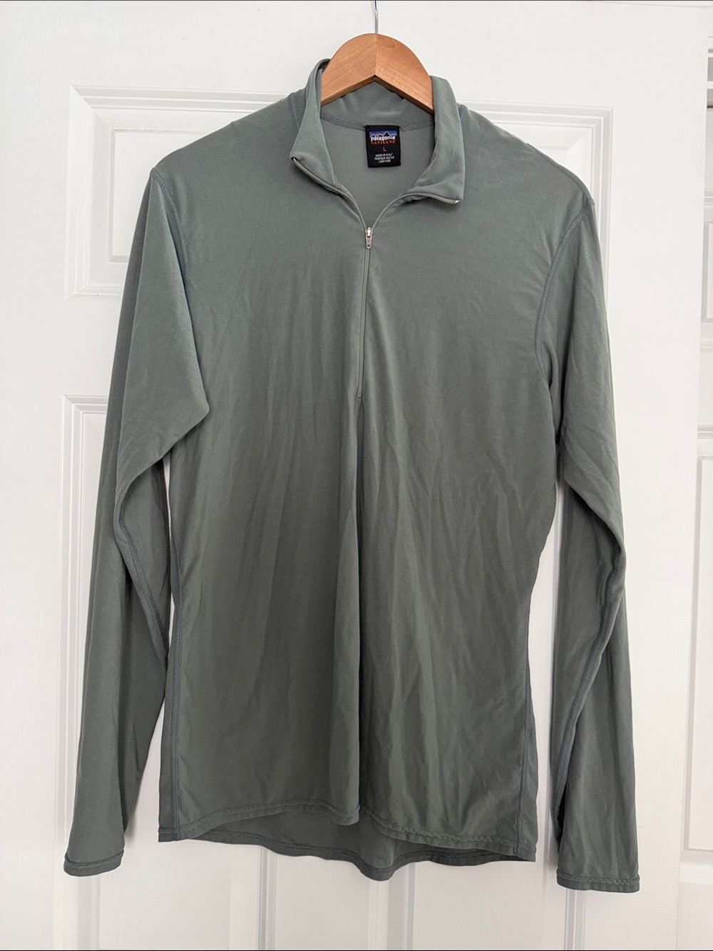 Patagonia Capilene Half-Zip Fleece Pullover  Green Large Women’s